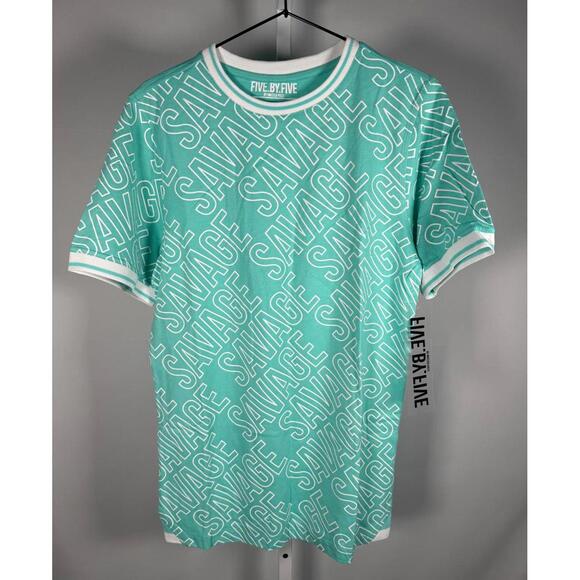 Other - Five.By.Five Savage Print Crew Neck T-Shirt Size XL NWT